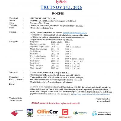 Propozice Trutnov a&nbsp;Harrachov